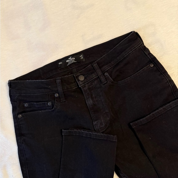 Lot Of 2 Hollister Men’s Skinny Jeans Advanced Stretch 31W x 32L Black Blue - Picture 2 of 9